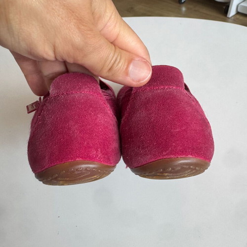 Living Kitzbühel children's wool slippers size 30 used, pink, flexible sole