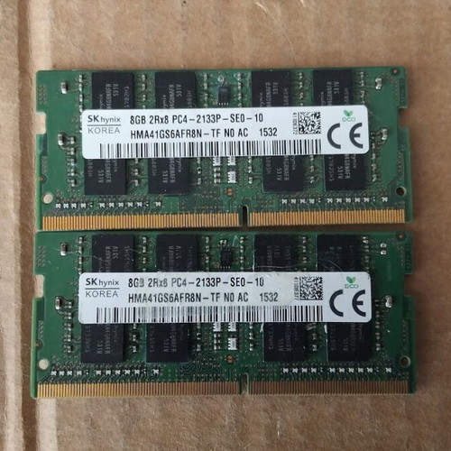 SO-DIMM Memory Module SKhynix HMA41GS6AFR8N-TF kit 2x8GB DDR4 2133MHz used