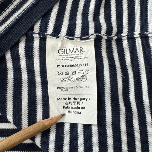 Iceberg Striped Pocket T-shirt XL like new