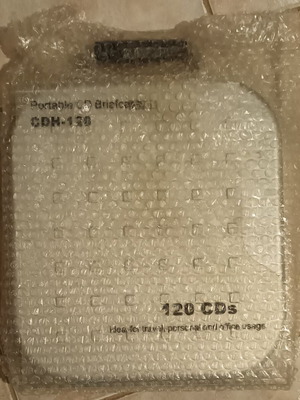Set of 10 plastic HIPCE cases for 120 CDs like new
