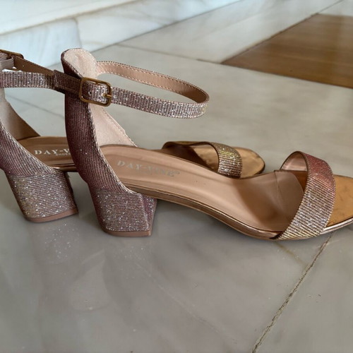 Tsakiris Mallas sandals like new, size 39, pink and gold