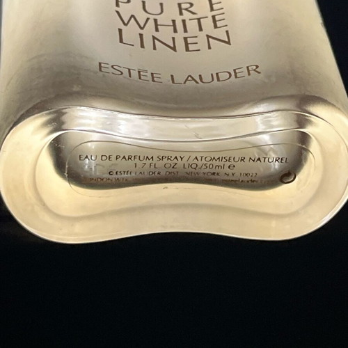 Estee Lauder Pure Whitelinen Eau de Parfume Spray empty bottle 50ml used