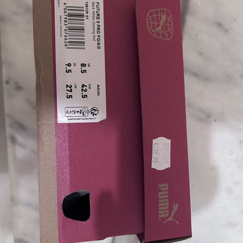 Puma Future 8pro football boots, black and purple, size 42.5
