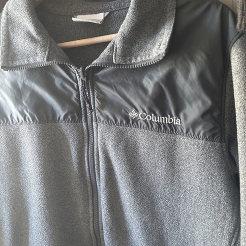 Columbia fleece men jacket size S new, gray