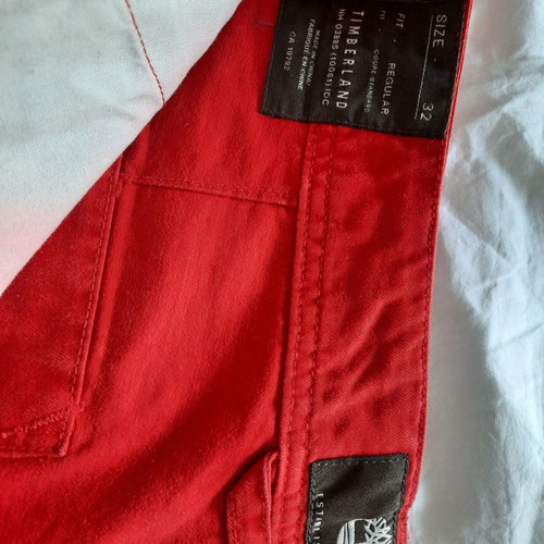 Timberland Ανδρικό Κοντό Παντελόνι Καινούργιο, Κόκκινο, Μέγεθος M