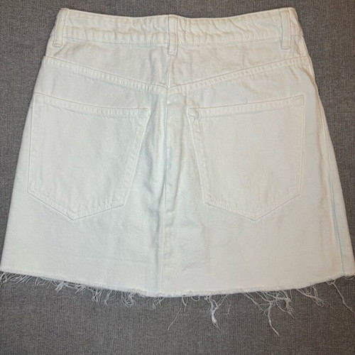 Zara denim mini skirt white like new