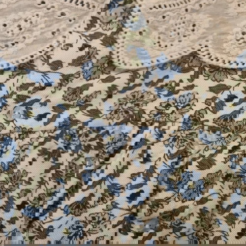 Φόρεμα Zara 18-24 μηνών σαν καινούργιο με λουλούδια και vintage γιακά