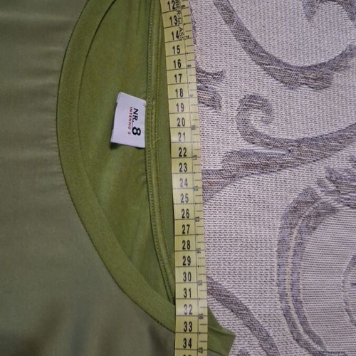 Italian blouse Interno 3 with silk used, pistachio color