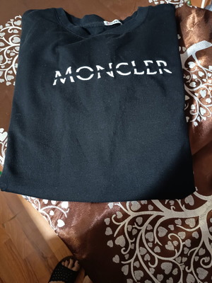 Moncler thin sweatshirt new, size large, black