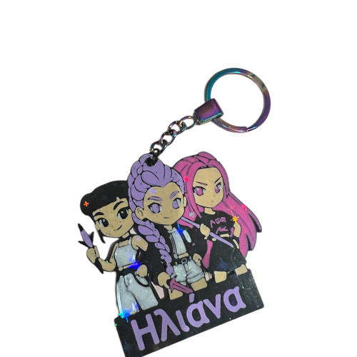 Huntrix personalized keychain for Easter candles made to order