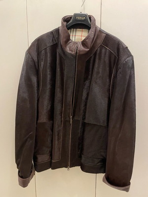 Leather men's jacket XL used
