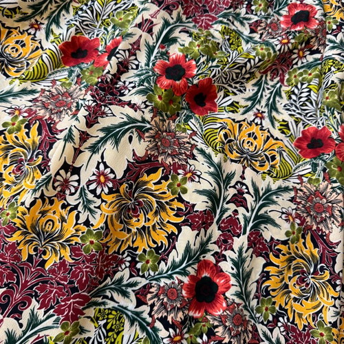 Floral dress new, knee-length with zipper, Topshop, multicolor size S