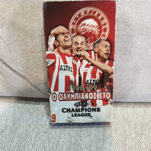 Olympiakos Champions League 1998-1999 VHS used, sports collectible