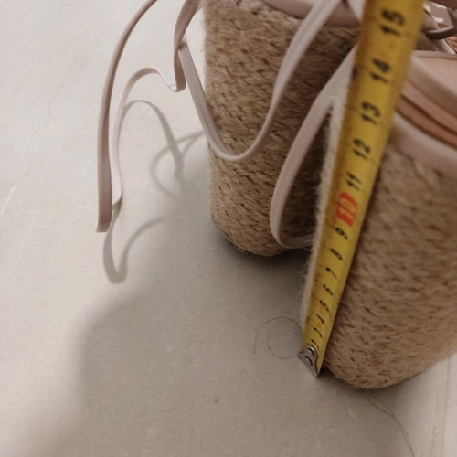 Platform sandals size 38 like new, lightweight with soft leather