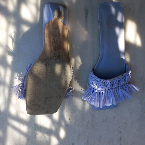 Ash sandals used, purple, size 39, low heel