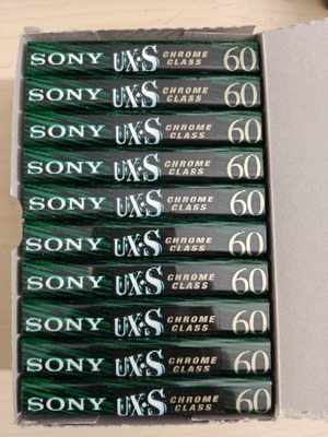 Sony UXS Chrome κασέτες καινούργιες σφραγισμένες πακέτο 10