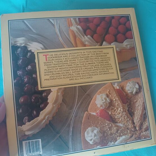 Vintage cookbook The Best of Sainsbury's Desserts 1985 edition