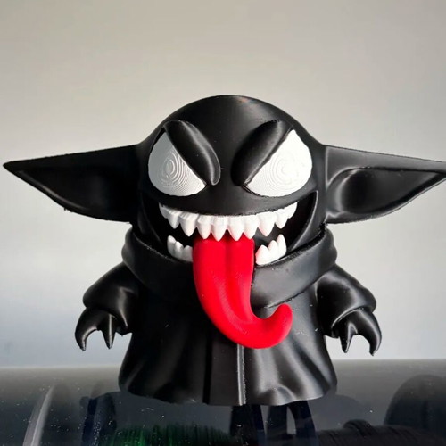 Venomized Grogu Figure new, Star Wars x Marvel collectible