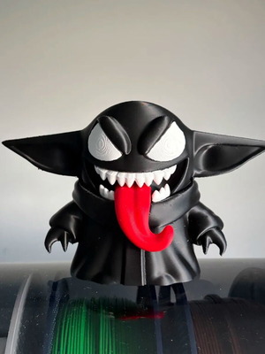 Venomized Grogu Figure new, Star Wars x Marvel collectible