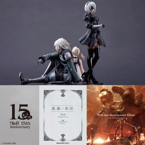NieR Series 15th Anniversary Box with statue, book and CD