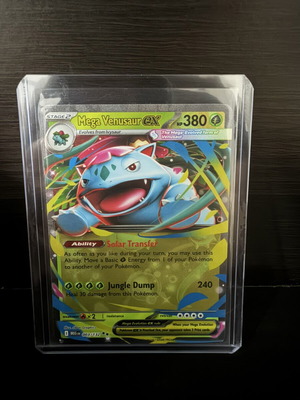 Mega Venusaur ex 003/132 Pokemon TCG card used, double rare