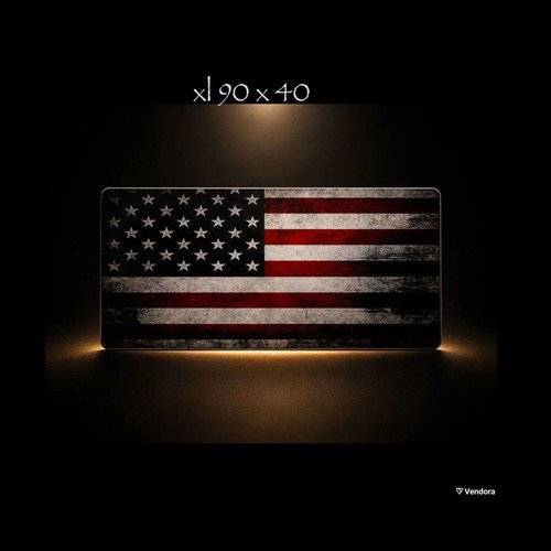 Mousepad XL 90x40 new with vintage American flag design