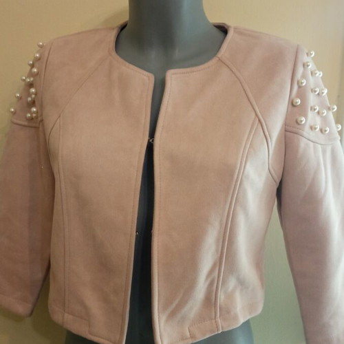 Women's bolero jacket like new with velvet texture