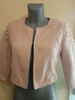 Women's bolero jacket like new with velvet texture