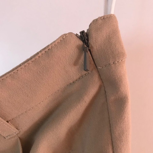 Vintage Jaeger skirt used, beige, 100% cotton, size XXL