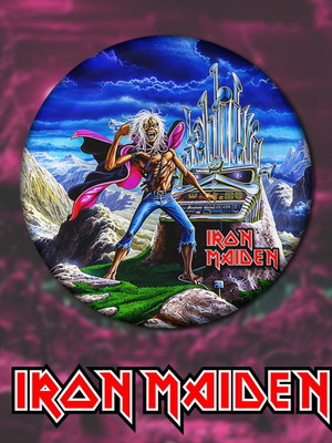 Iron Maiden pins set of 8, 3cm, high resolution, new