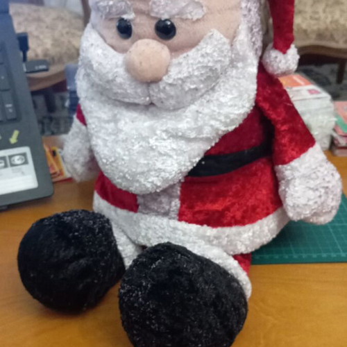 Christmas plush toy Santa Claus used