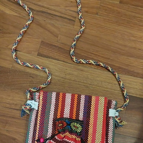 Handmade knitted bag strap unused, new