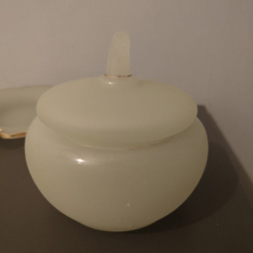 Vintage plate and bowl used with gold details