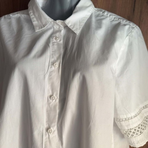 Per Una cotton women shirt like new, size L-XL, white