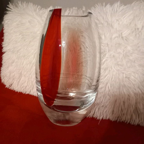 Vintage Krosno crystal vase like new