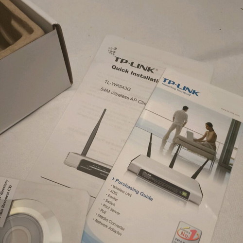 TP-LINK TL-WR543G wireless router new 54Mbps AP Client