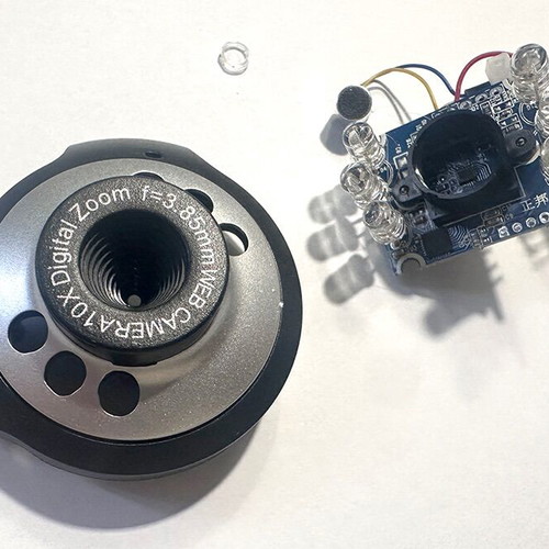 Infrared USB Webcam 640×480 used with Manual Focus