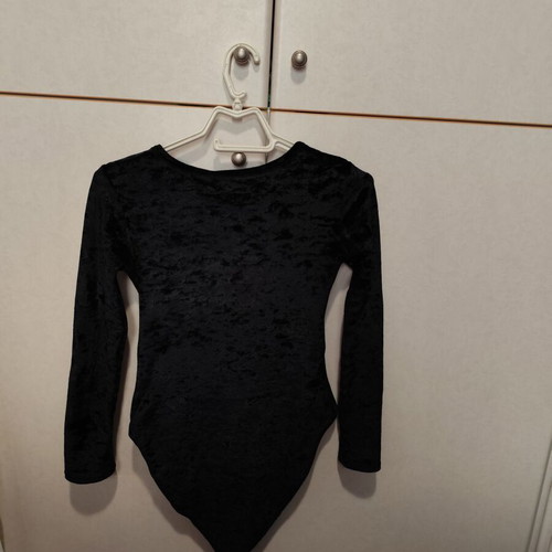Velvet bodysuit used, black, sizes S and M