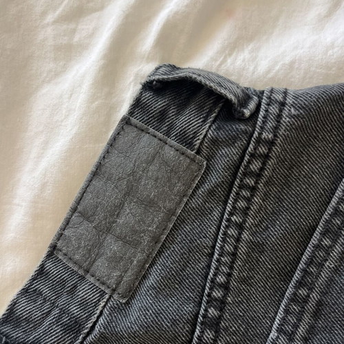 Cotton-On high-waisted mom denim shorts, size 34