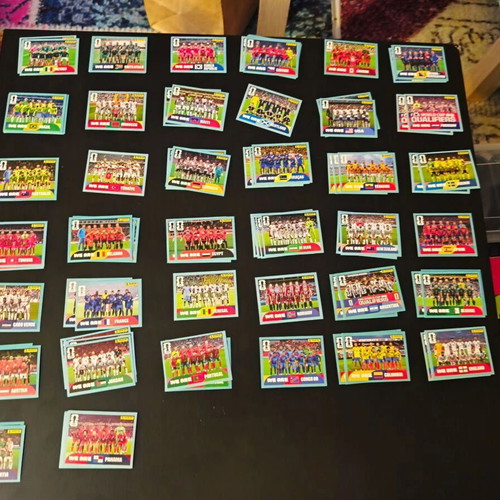 Panini FIFA World Cup 2026 foil team badges and group photos stickers