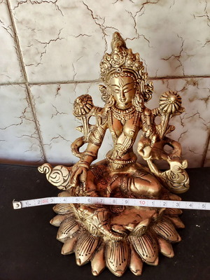Green Tara Kailash bronze statue like new