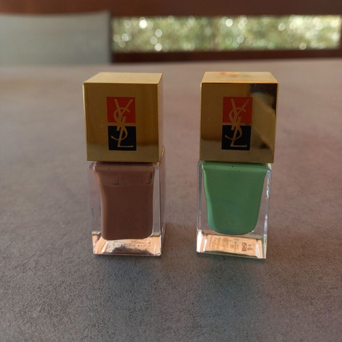 Yves Saint Laurent Vintage Manucure Couture Nail Polish No 5 & No 7 like new