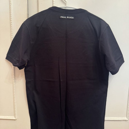 Twin Black T-shirt like new, size S, black and beige