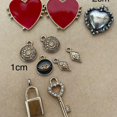 Metal craft charms pack