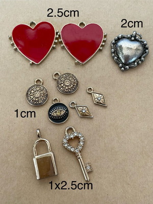 Metal craft charms pack