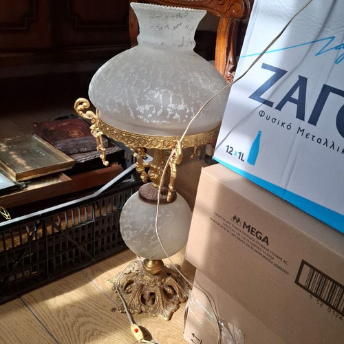 Vintage antique lamp used