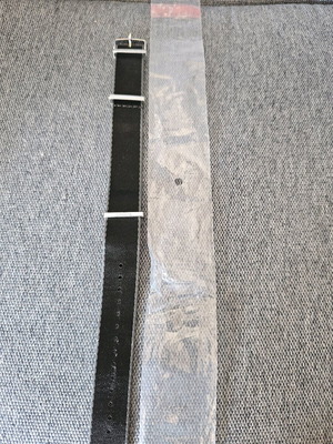 Omega Nato strap like new, 21-22mm, black and grey