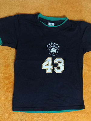 T shirt Panathinaikos for 4-year-old boy like new, black