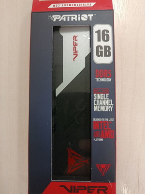 Patriot Viper 16 GB DDR5 Single Channel RAM new, 6000 MT
