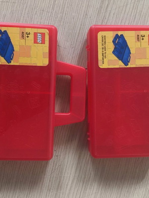 Lego Sorting Case To Go red set of 2 pieces new